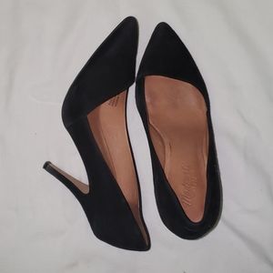 Mdewell black assymetrical heels
